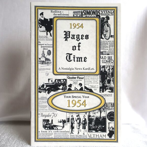 Pages of Time 1954 CELEBRATION KardLet: Birthdays, Anniversaries, Reunions - Picture 1 of 8